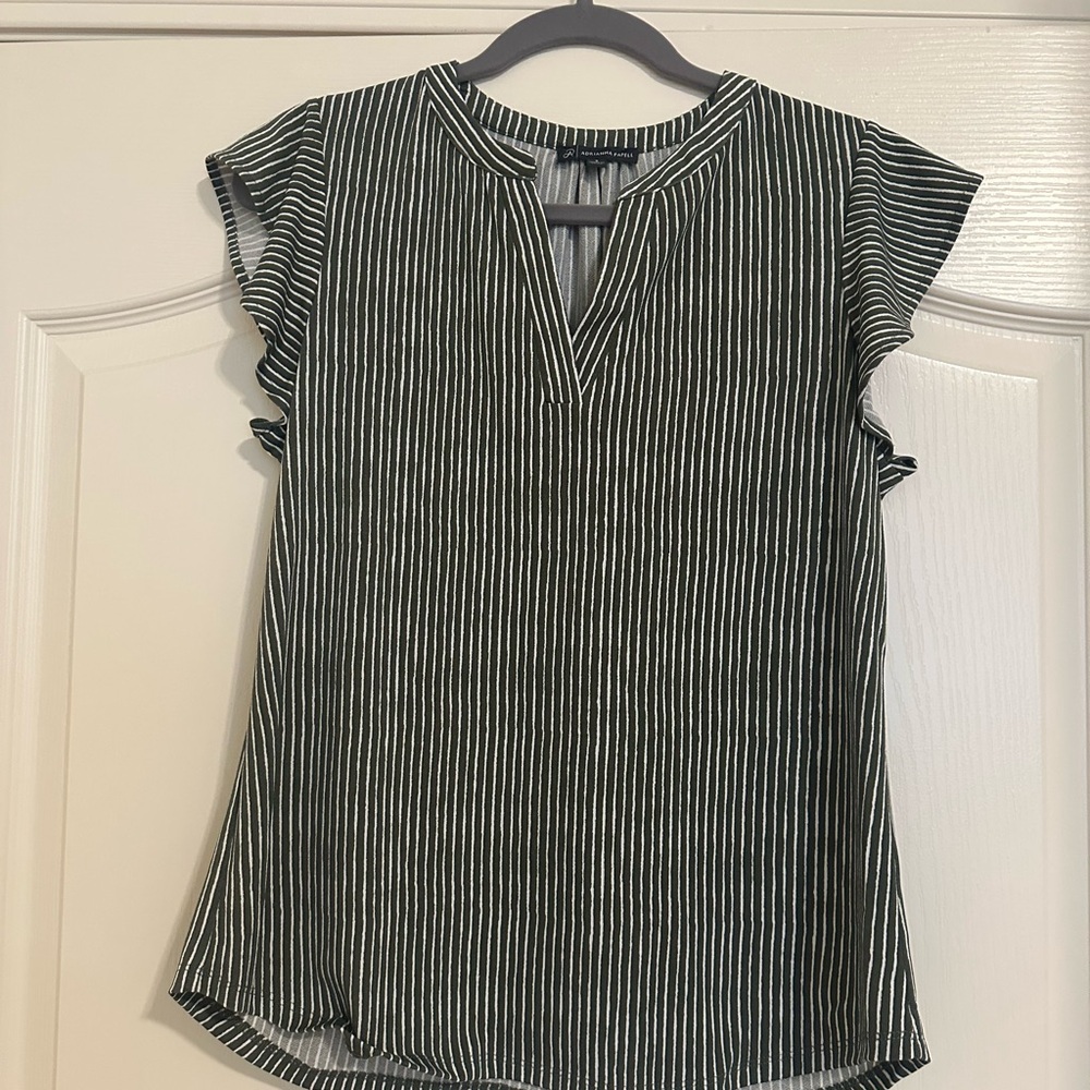 Striped Black and White Women's Top